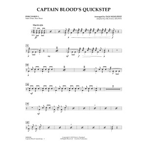 Captain Blood's Quickstep - Percussion 1